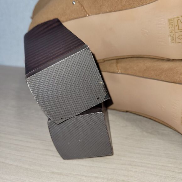 Mi.iM Brown Ankle Booties with Stud Detail - Picture 10 of 11